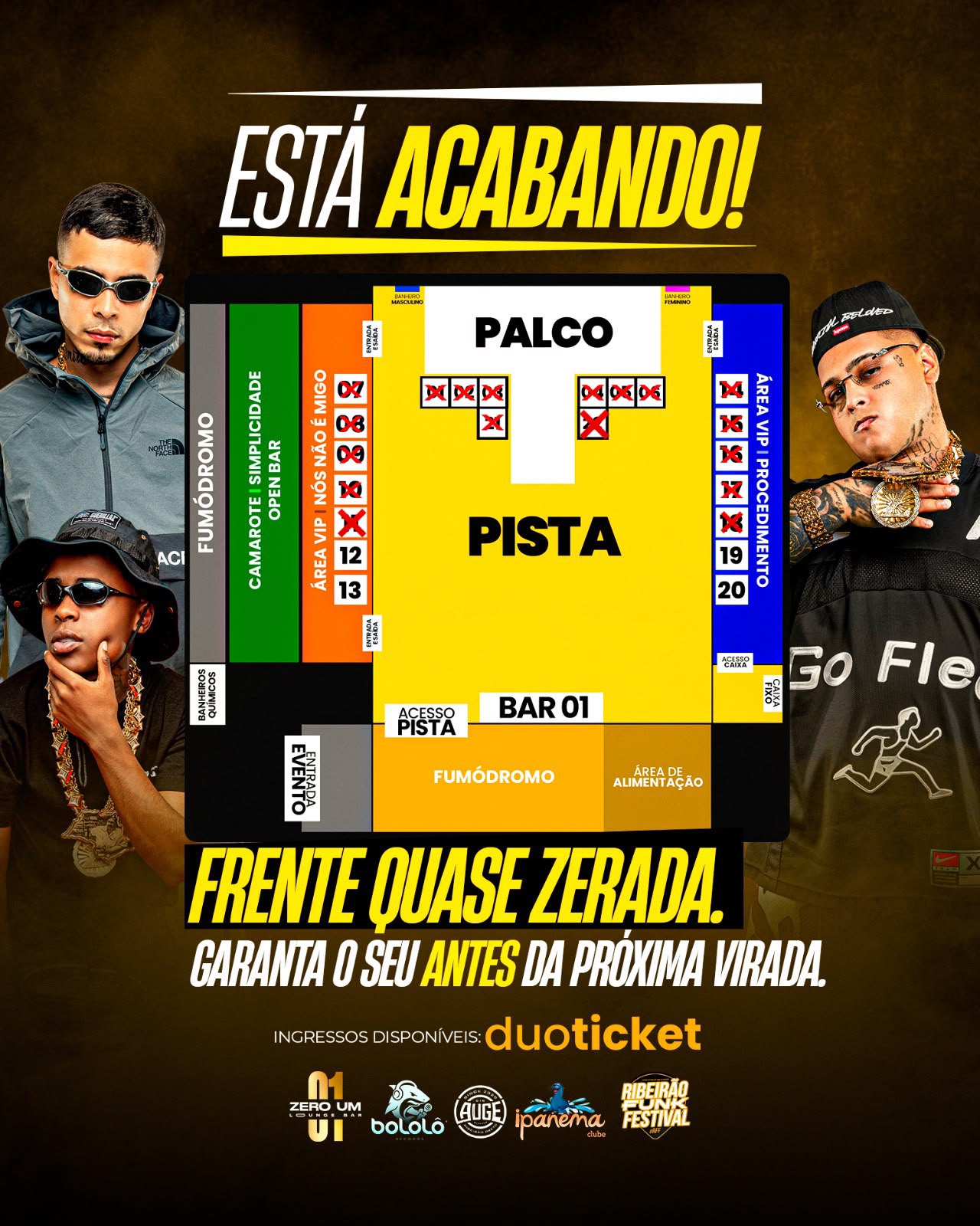 Mapa do evento