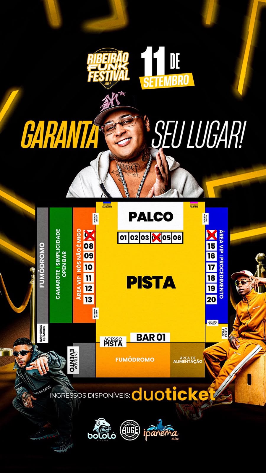 Mapa do evento
