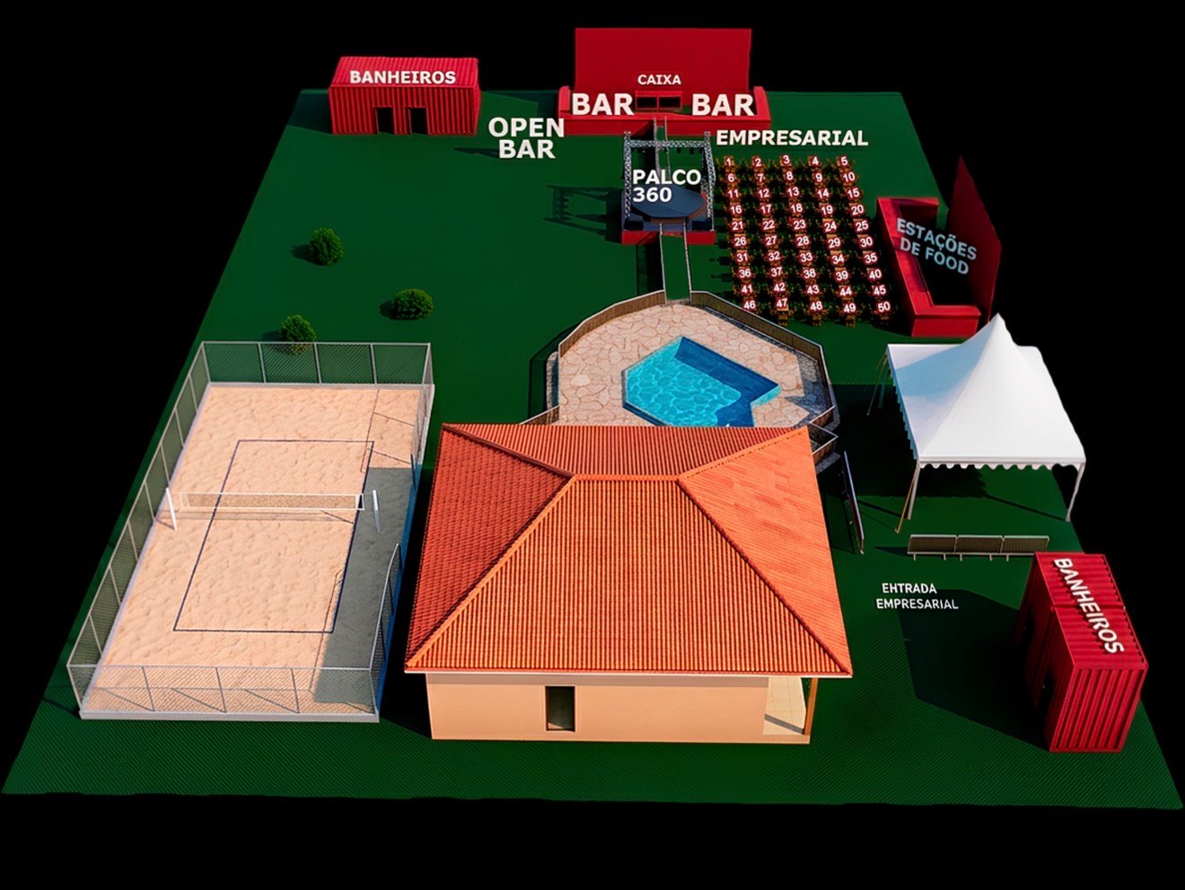 Mapa do evento