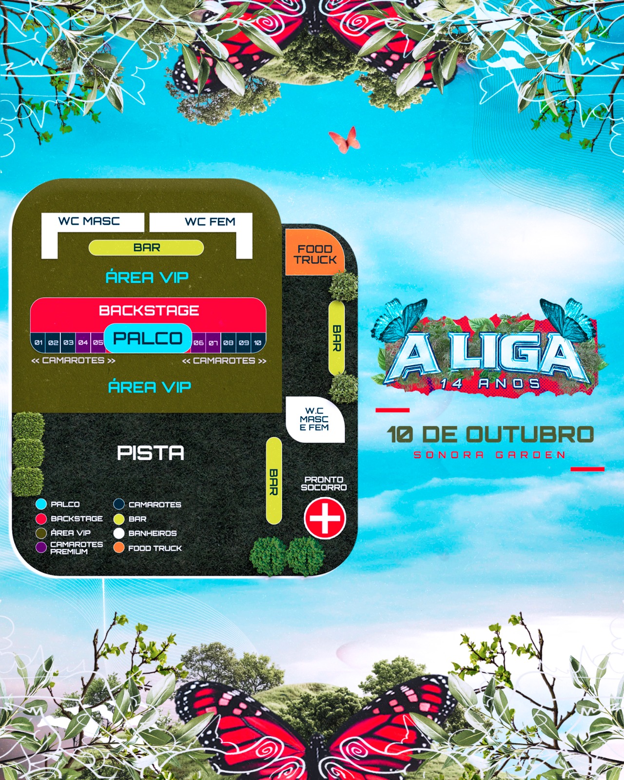 Mapa do evento