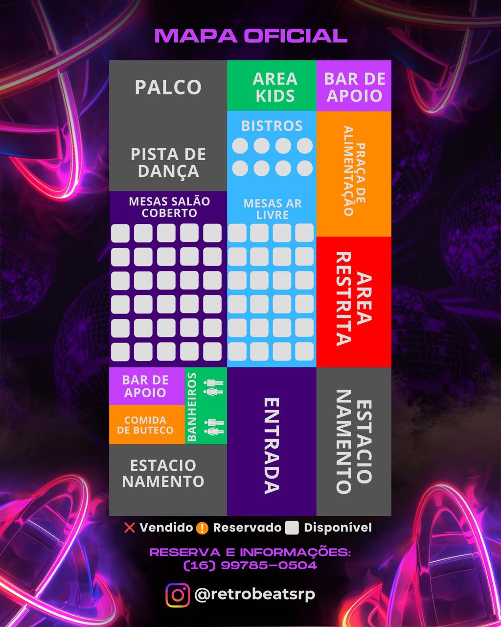 Mapa do evento