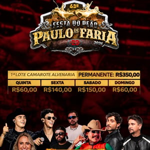 Passaporte Festa do Peão Paulo de Faria