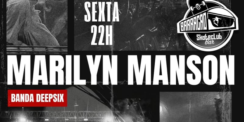 Especial Slipknot com Banda Slipsix + Especial Merlyn Manson com Banda Deepsix