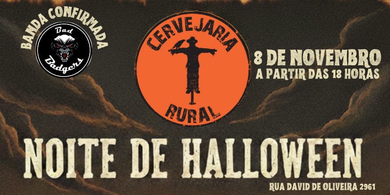 Noite de Halloween da Cervejaria Rural