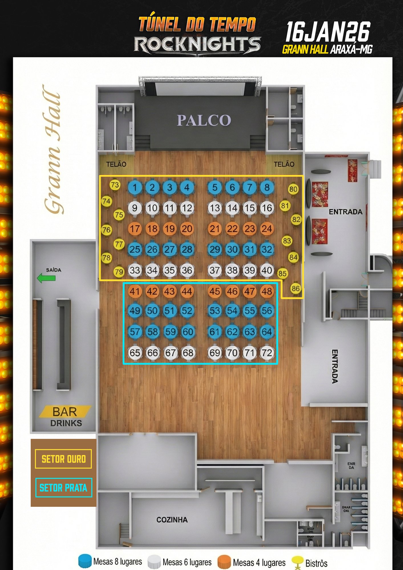 Mapa do evento
