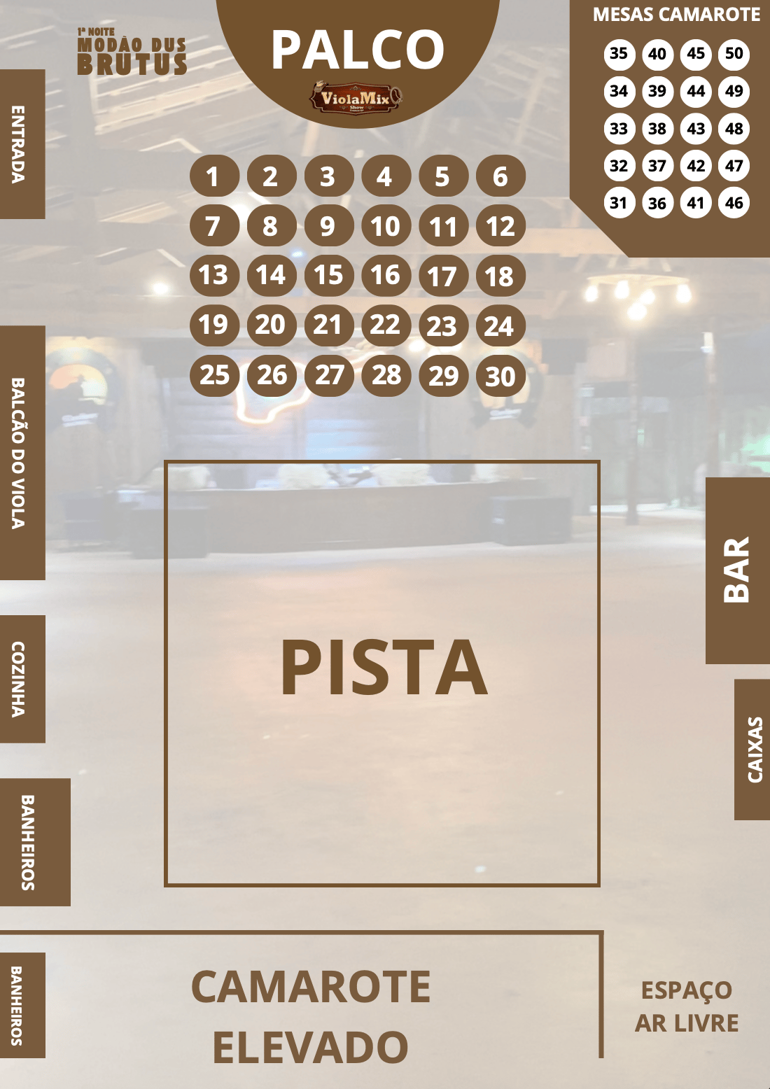 Mapa do evento