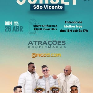 Sunset são Vicente 26/04