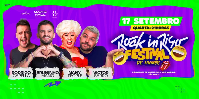 ROCK IN RISO -  VICTOR SARRO, NANY PEOPLE, RODRIGO CAPELLA E BRUNINHO MANO
