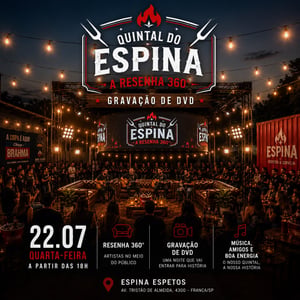 Quintal do Espina | A Resenha 360° - Gravação de DVD
