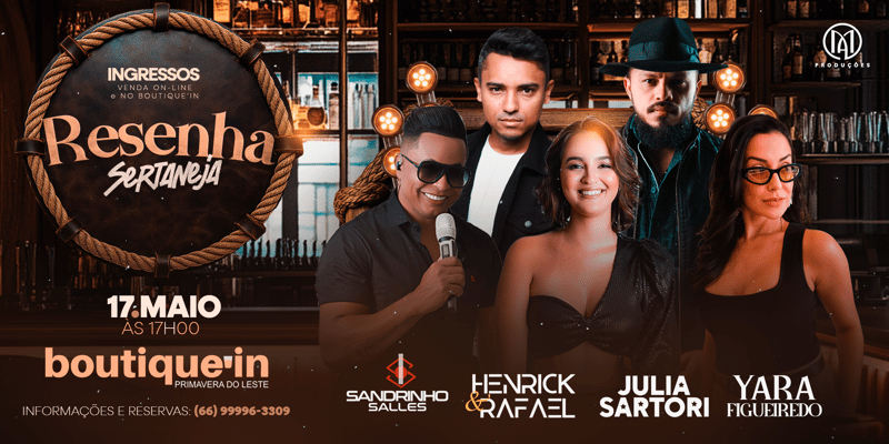 Resenha sertaneja do boutique'in