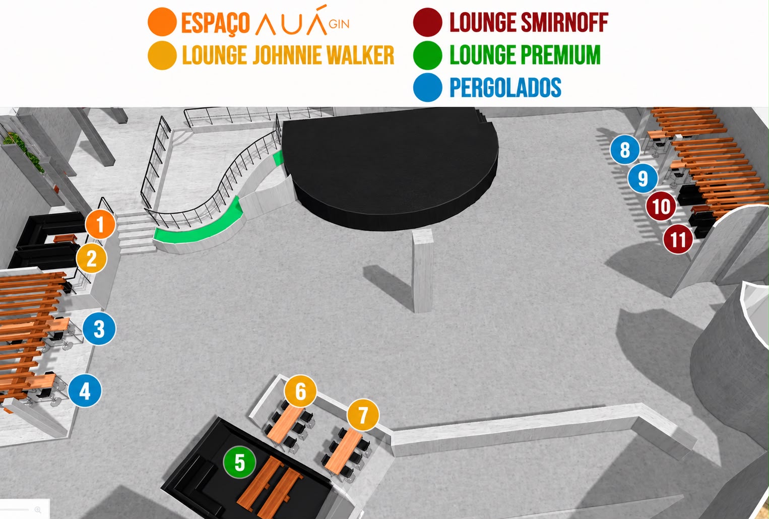 Mapa do evento