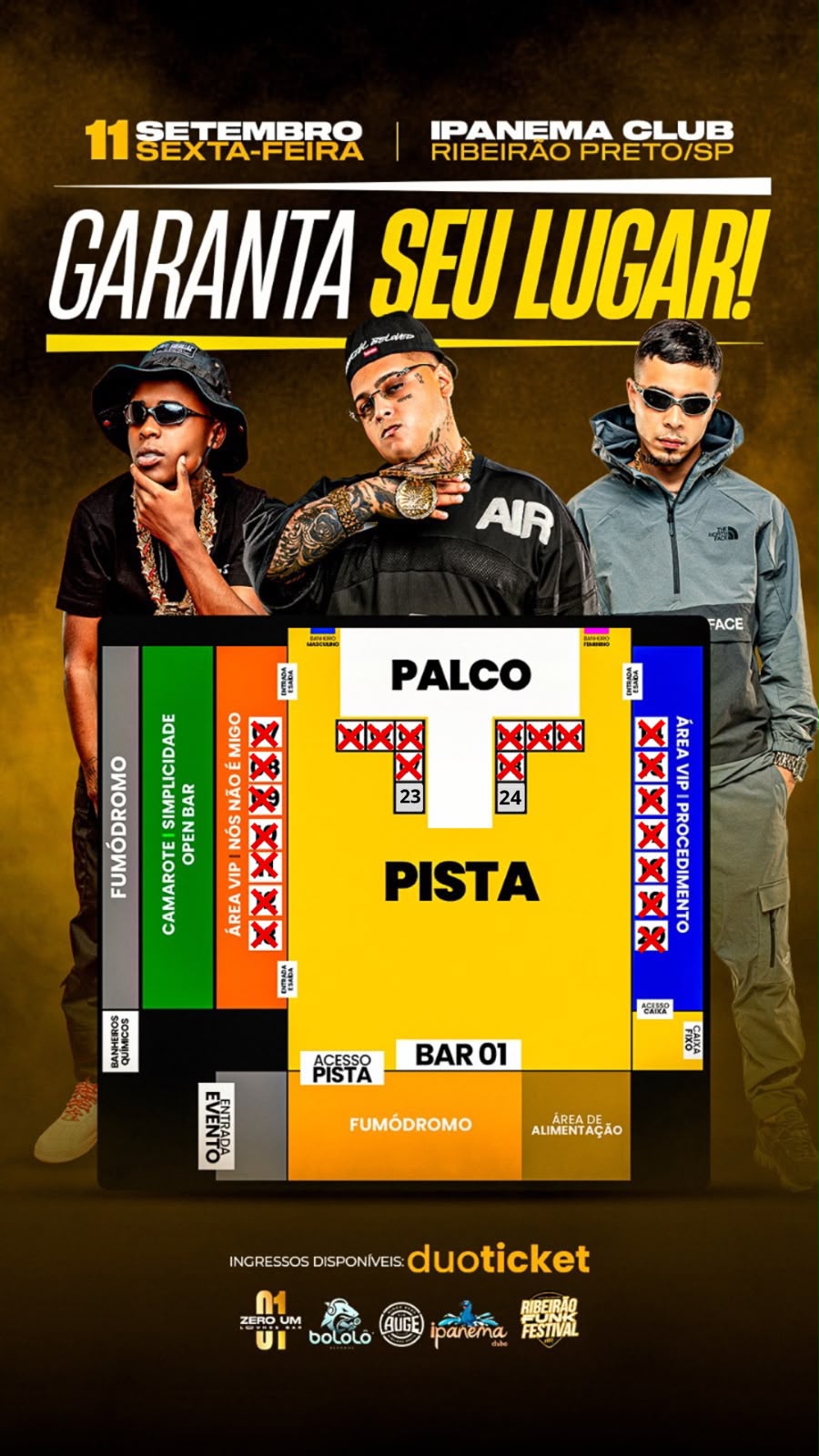 Mapa do evento
