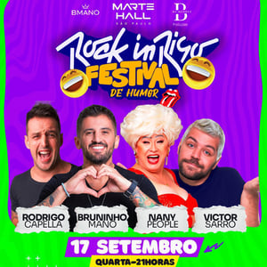 ROCK IN RISO -  VICTOR SARRO, NANY PEOPLE, RODRIGO CAPELLA E BRUNINHO MANO