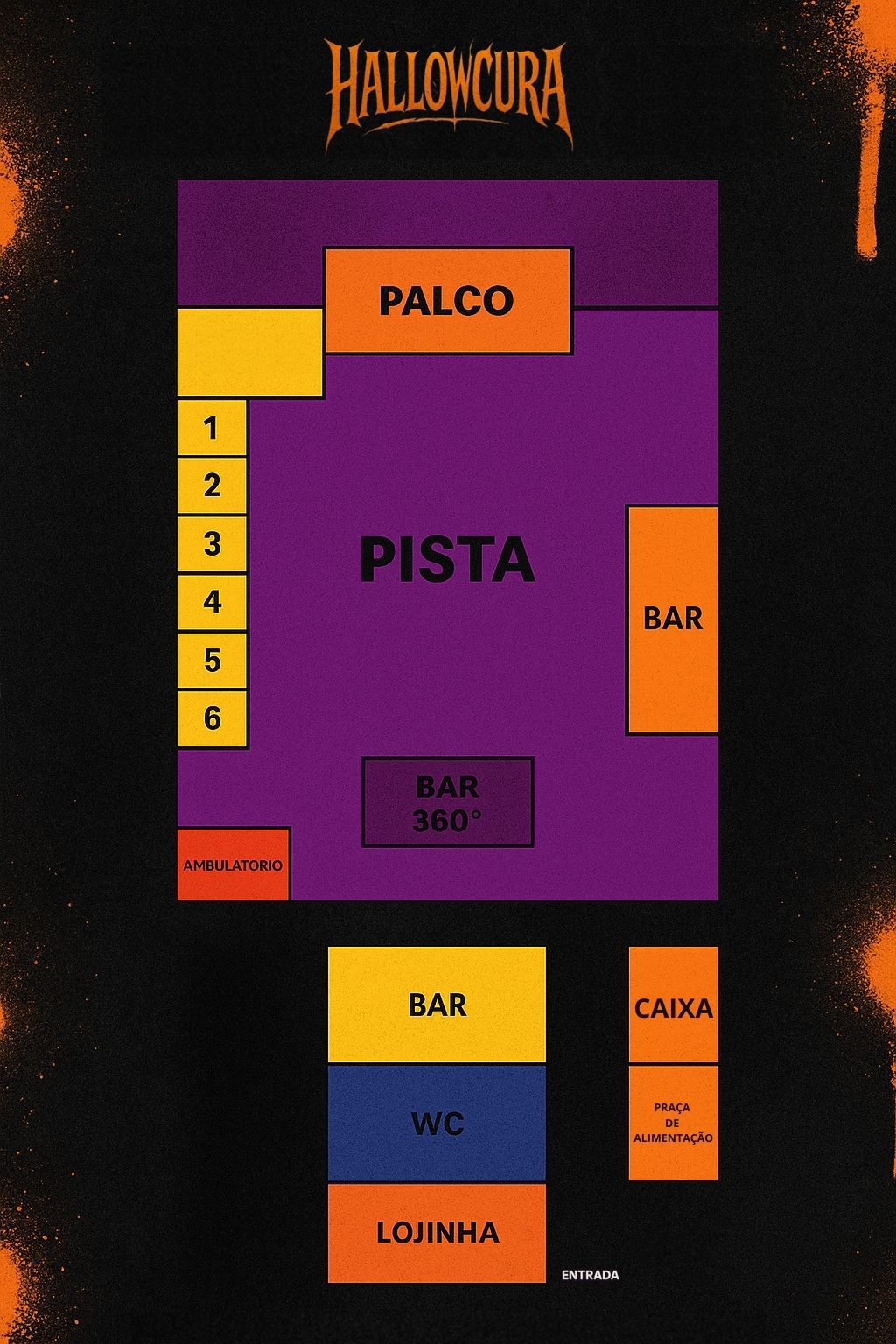 Mapa do evento