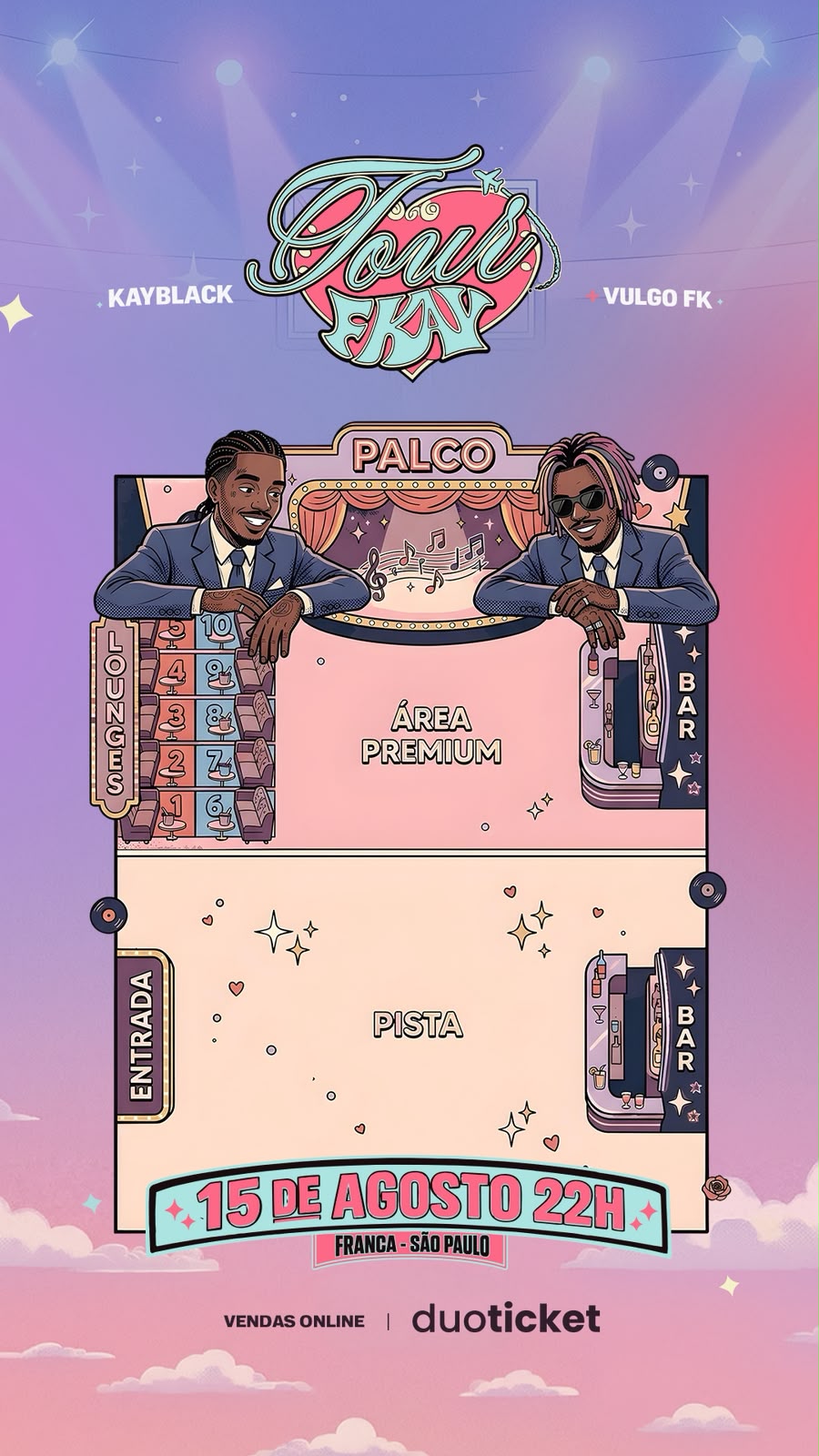 Mapa do evento