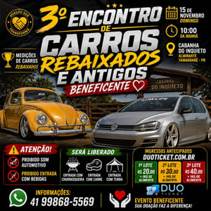3° encontro de carros rebaixados e antigos