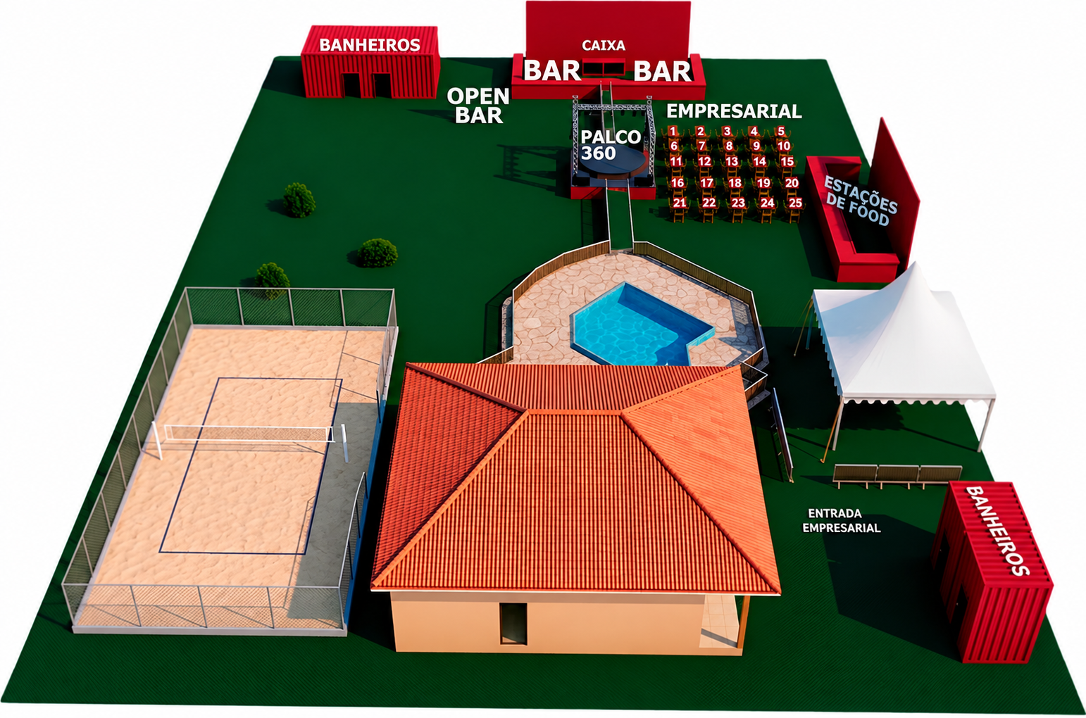 Mapa do evento