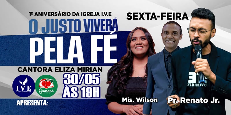 1 aniversario igreja Visão do Evangelho 30/05