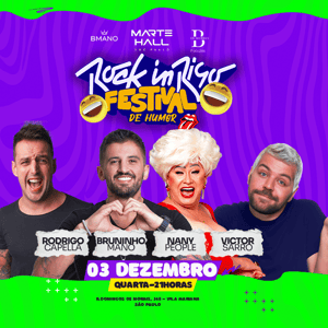 ROCK IN RISO -  VICTOR SARRO, NANY PEOPLE, RODRIGO CAPELLA E BRUNINHO MANO