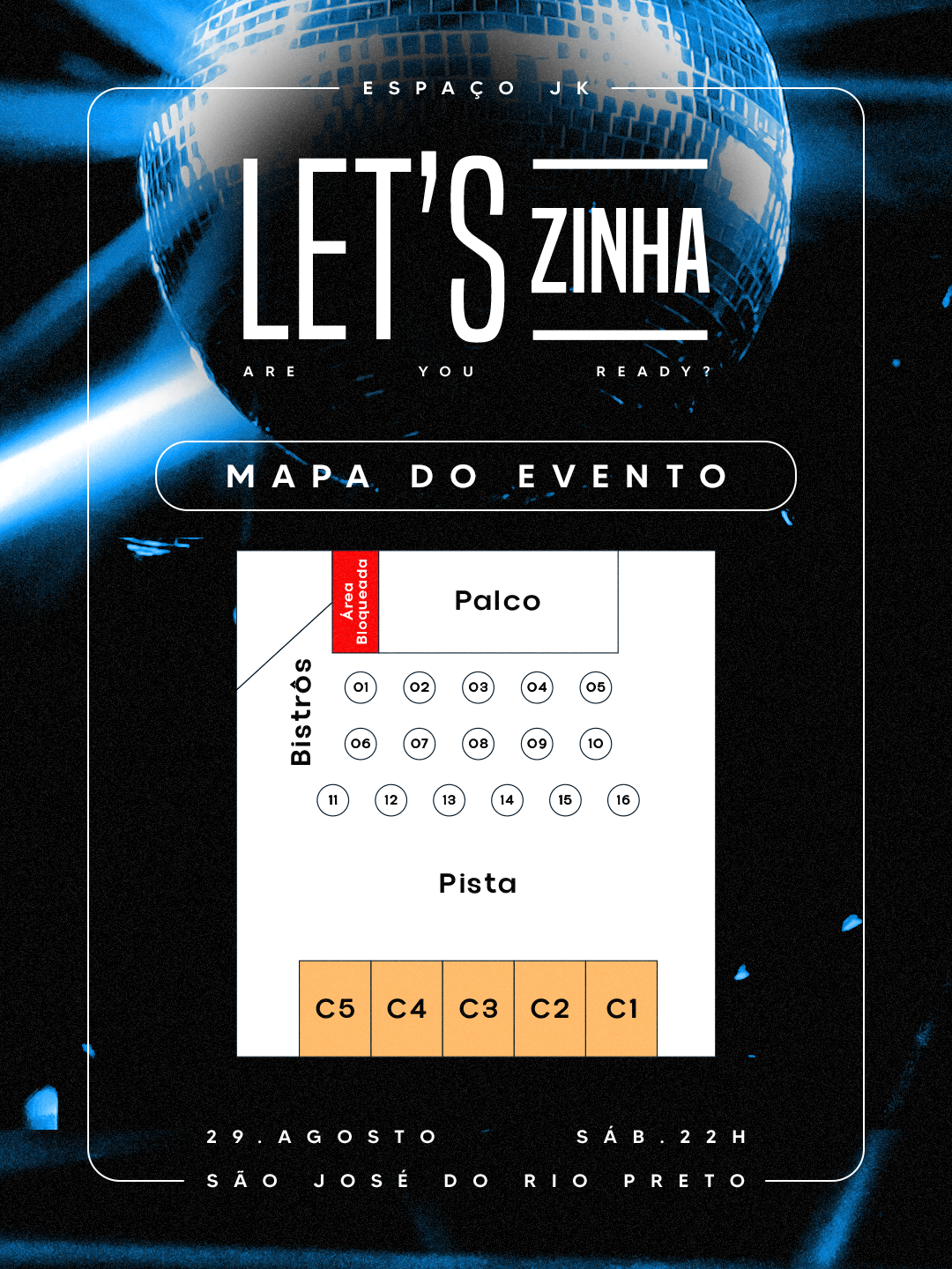 Mapa do evento