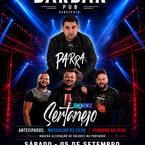 3 sertanejos e dj Parra