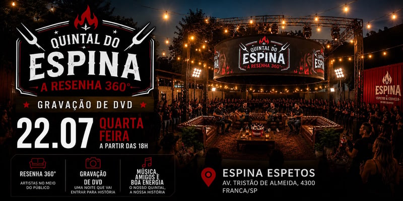 Quintal do Espina | A Resenha 360° - Gravação de DVD