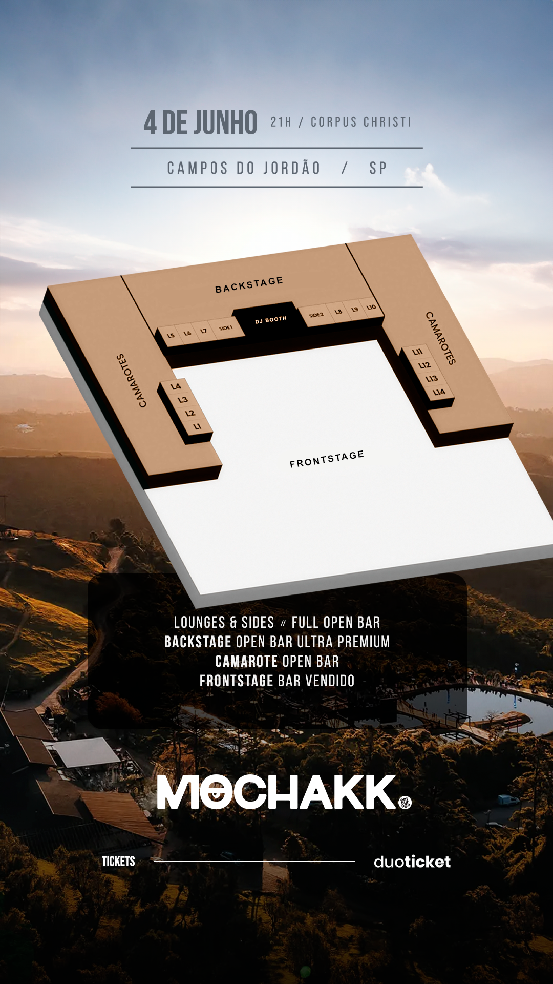 Mapa do evento