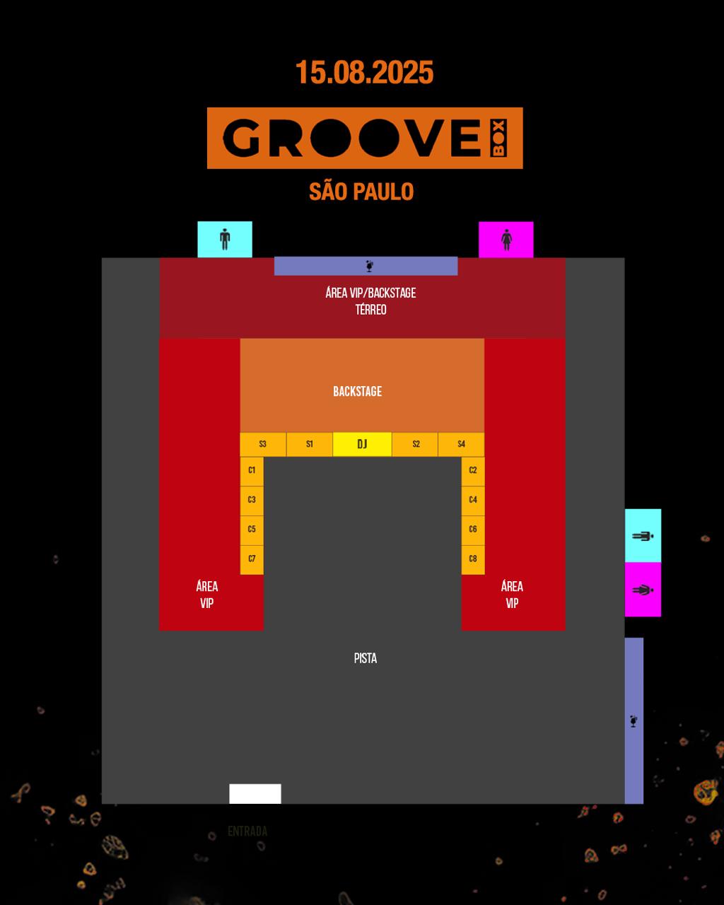 Mapa do evento