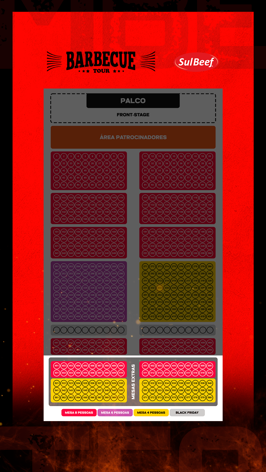 Mapa do evento