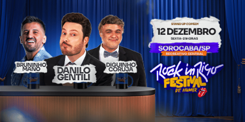 ROCK IN RISO COM DANILO GENTILI, DIGUINHO CORUJA E BRUNINHO MANO