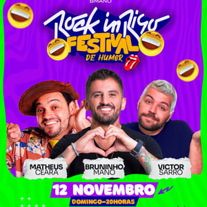 Rock In Riso Com Victor Sarro, Matheus Ceará E Bruninho Mano
