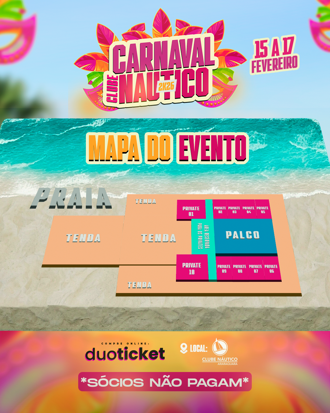 Mapa do evento