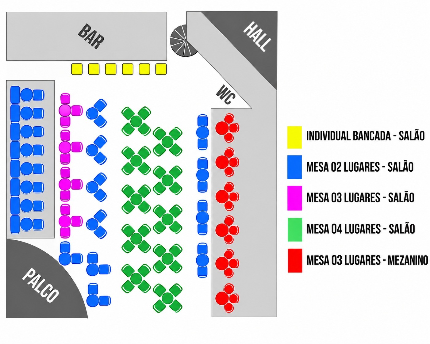 Mapa do evento