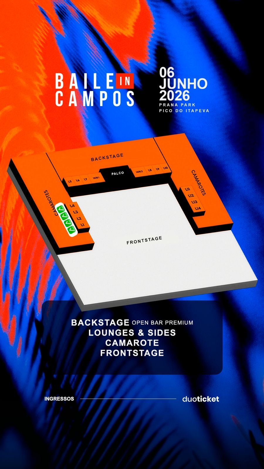 Mapa do evento