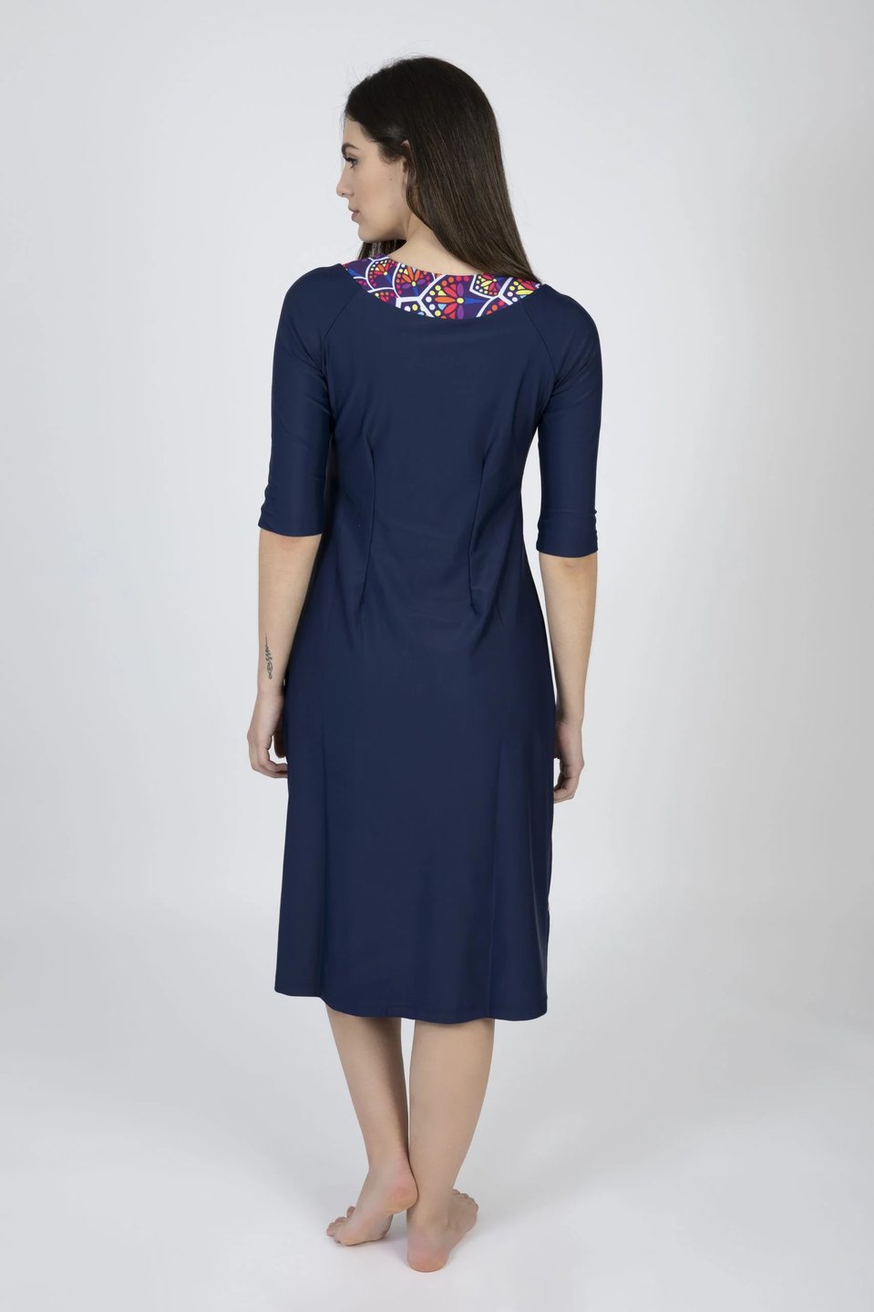 אתני כחול עם עלים צבעוניים - Thumbnail 4