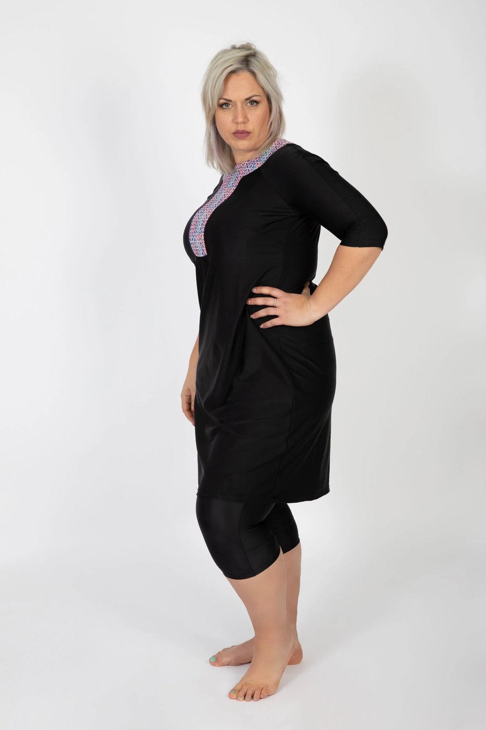 אתני שחור עם ויטראז צבעוני - Thumbnail 5