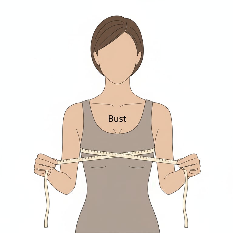 Bust measurement guide