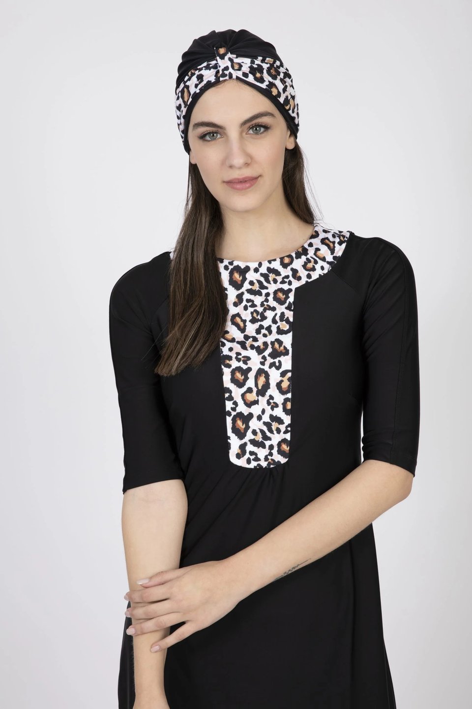 אתני שחור עם מנומר ורוד - Thumbnail 3