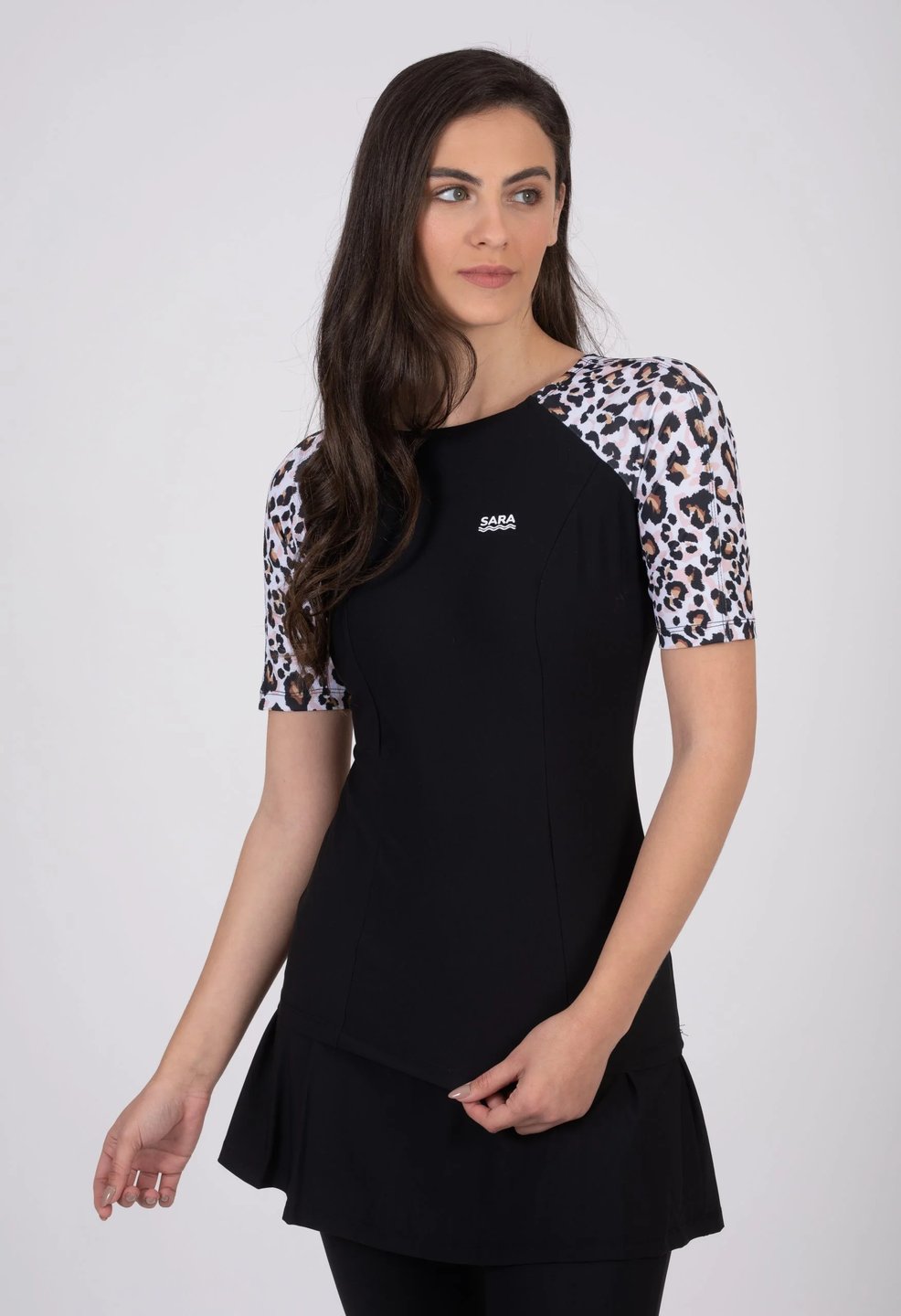 שיק צנוע קצר מנומר - Thumbnail 3