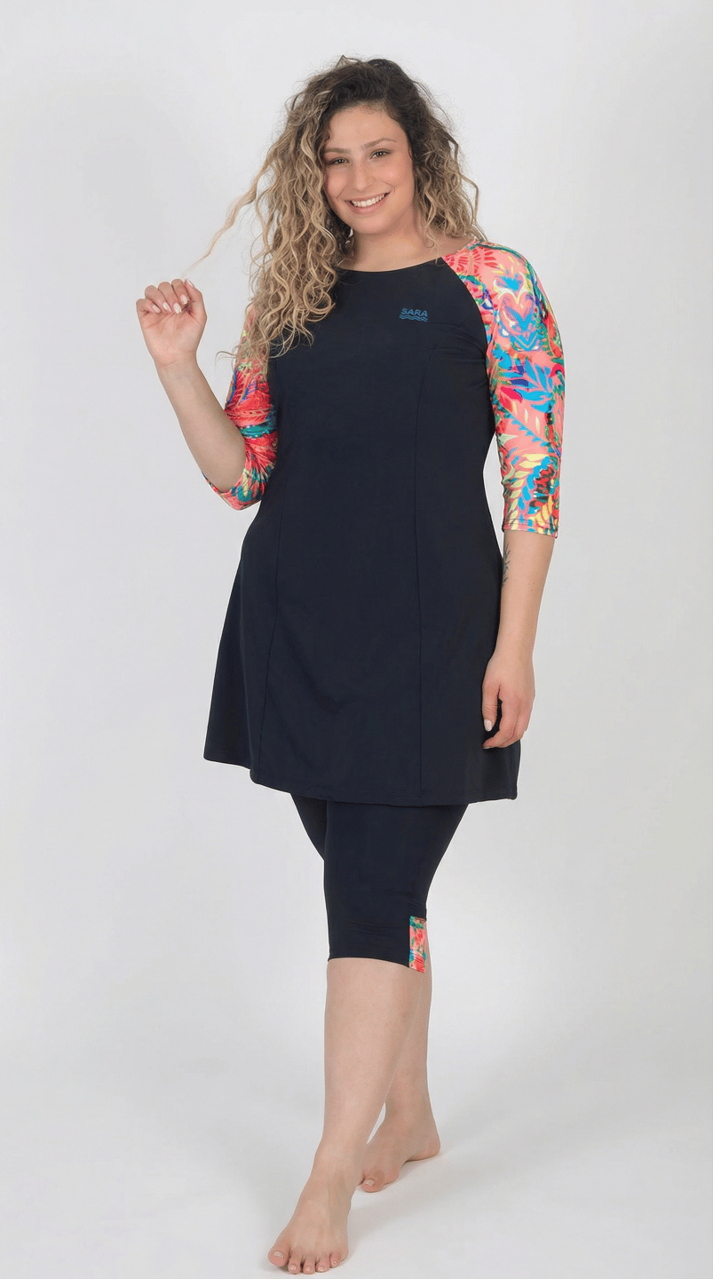 Pink Cashmere Long Sleeve Tunic for Swim and Sport alternate view