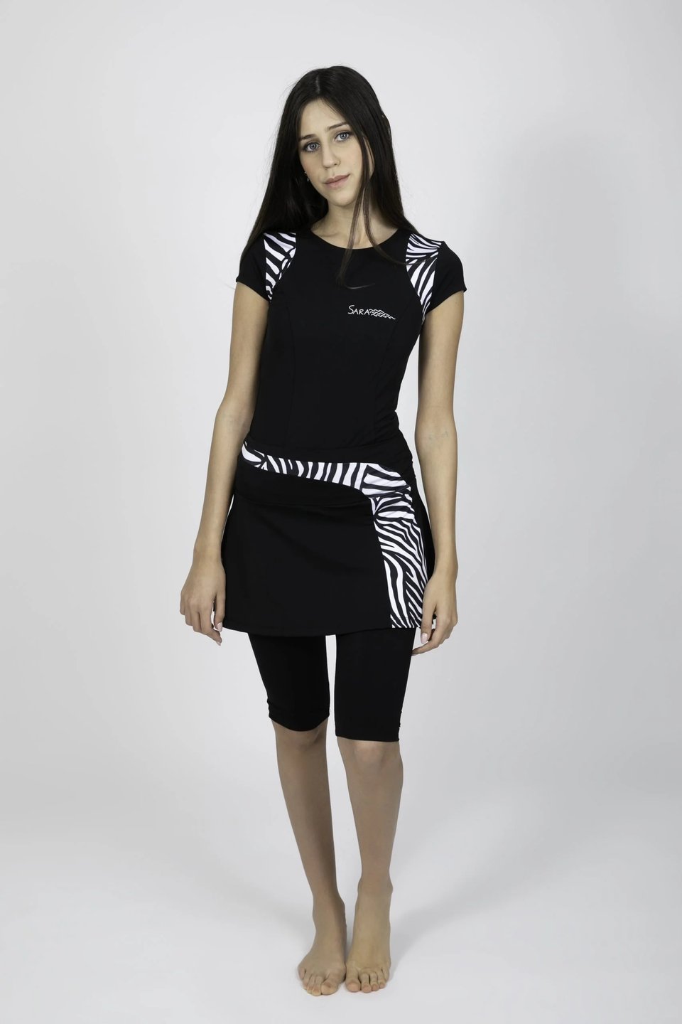 דגם טניס שחור זברה - Thumbnail 2