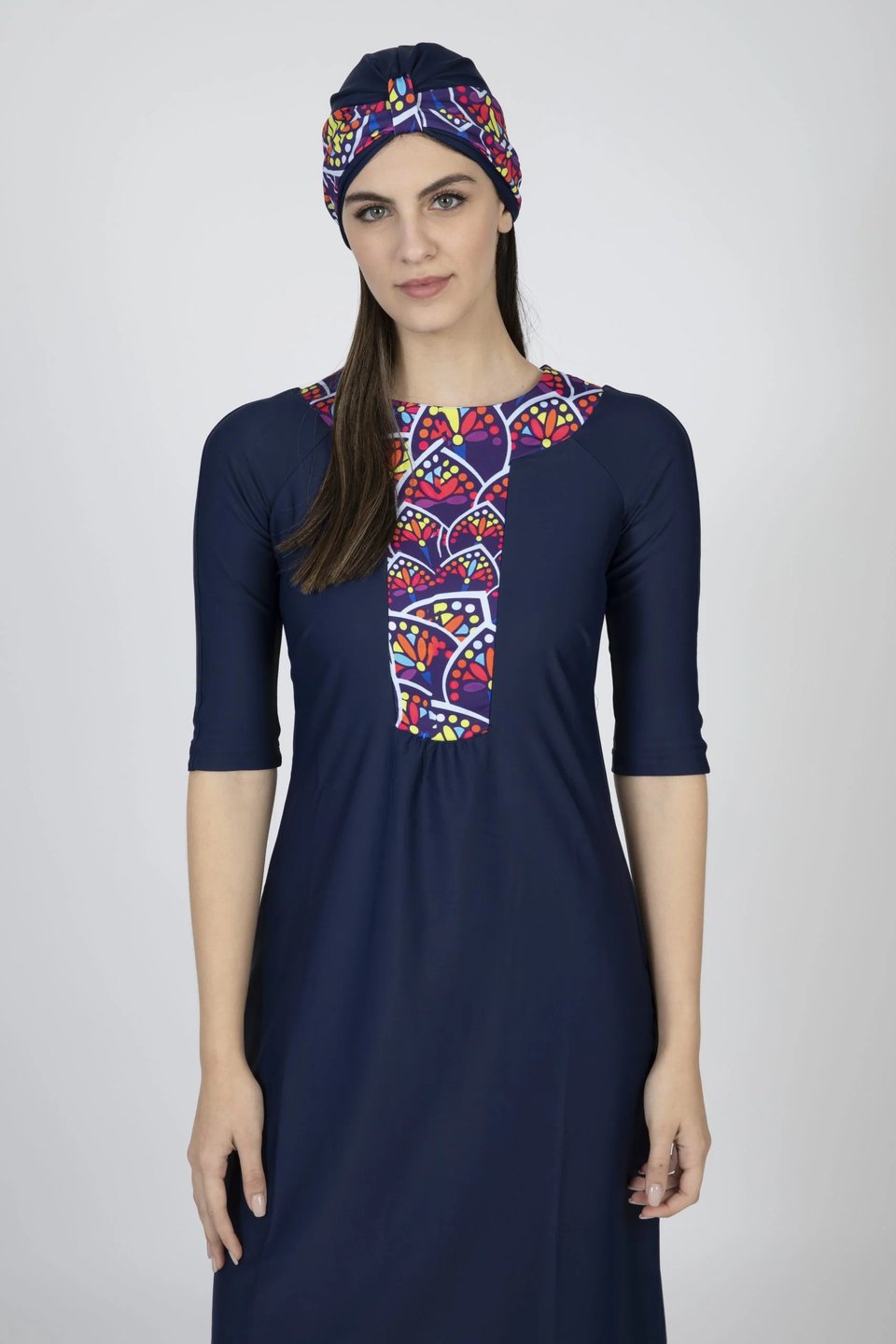 אתני כחול עם עלים צבעוניים - Thumbnail 3