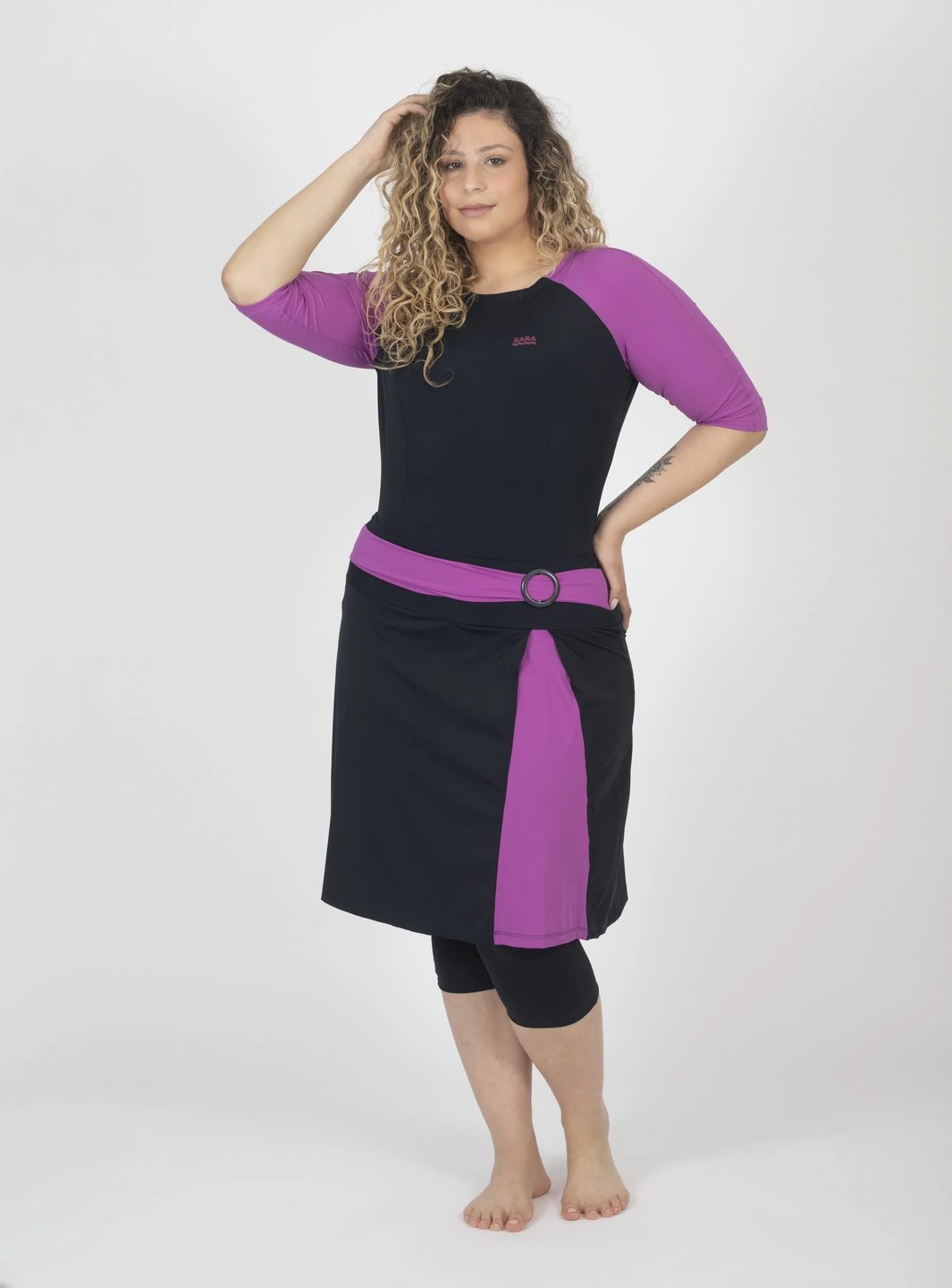 Blue and Purple Buckle Swim Set - Thumbnail 4