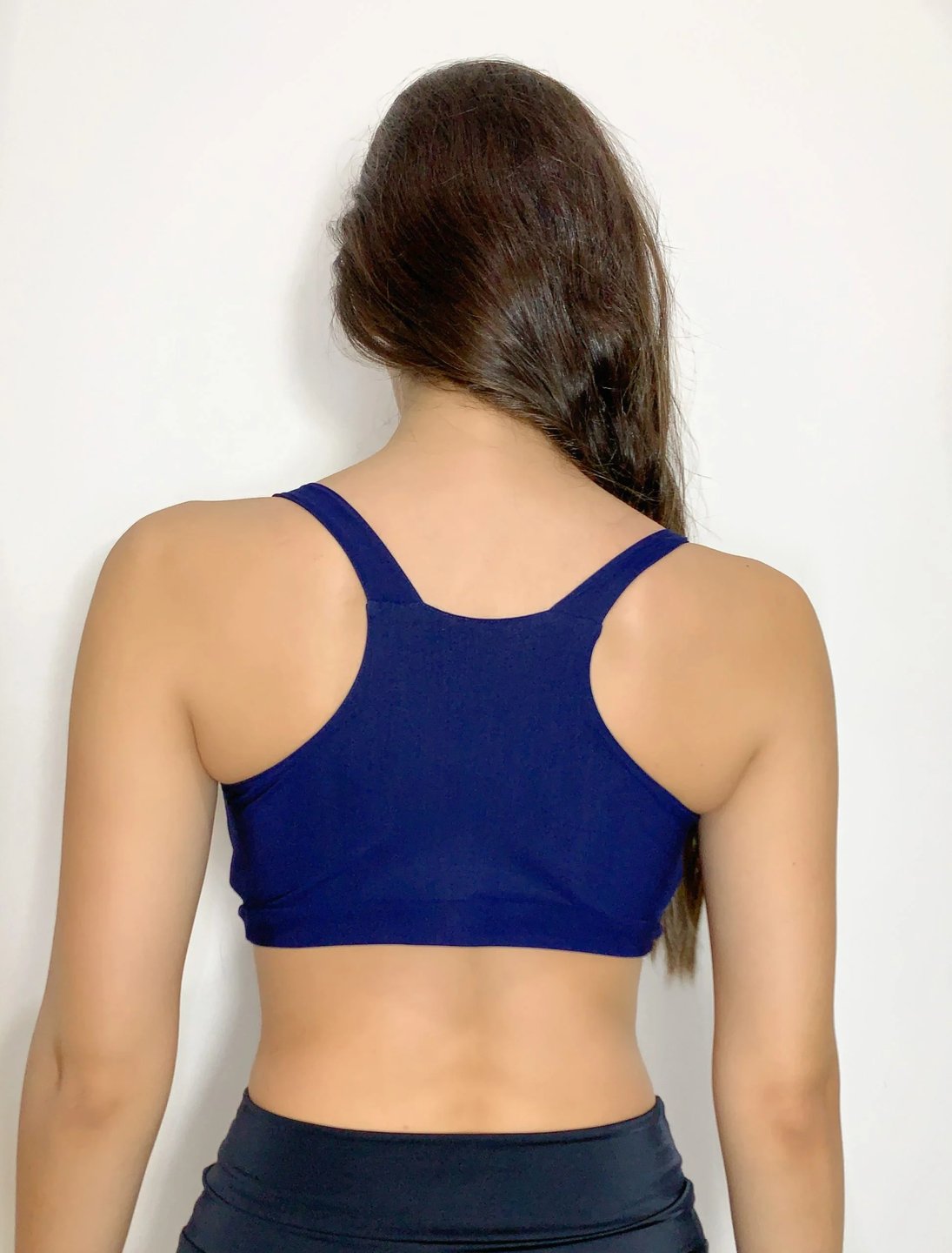 חזיית שחייה וספורט כחולה - Thumbnail 3