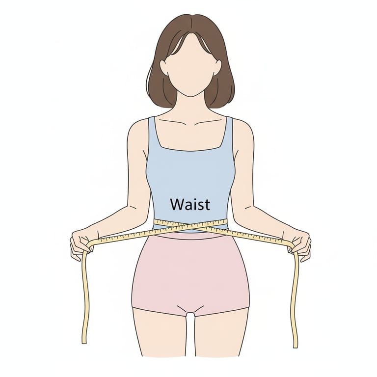 Waist measurement guide