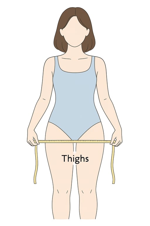 Hips measurement guide