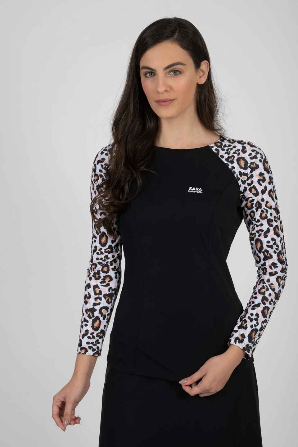 שיק צנוע ארוך מנומר - Thumbnail 2