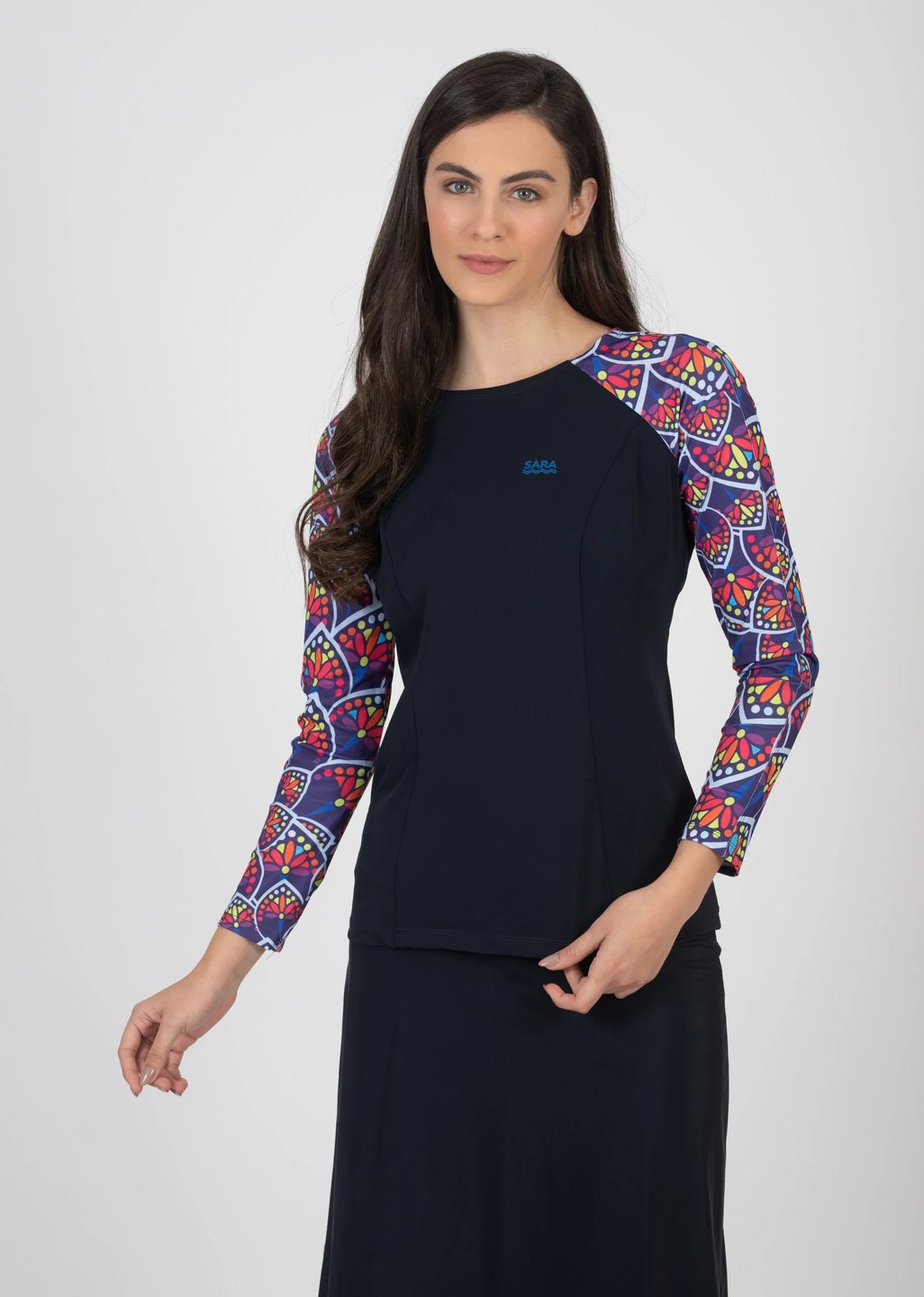 Long Chic Colorful Leaves Set - Thumbnail 2