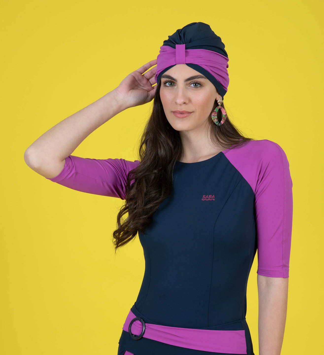 Blue and Purple Buckle Swim Set - Thumbnail 2