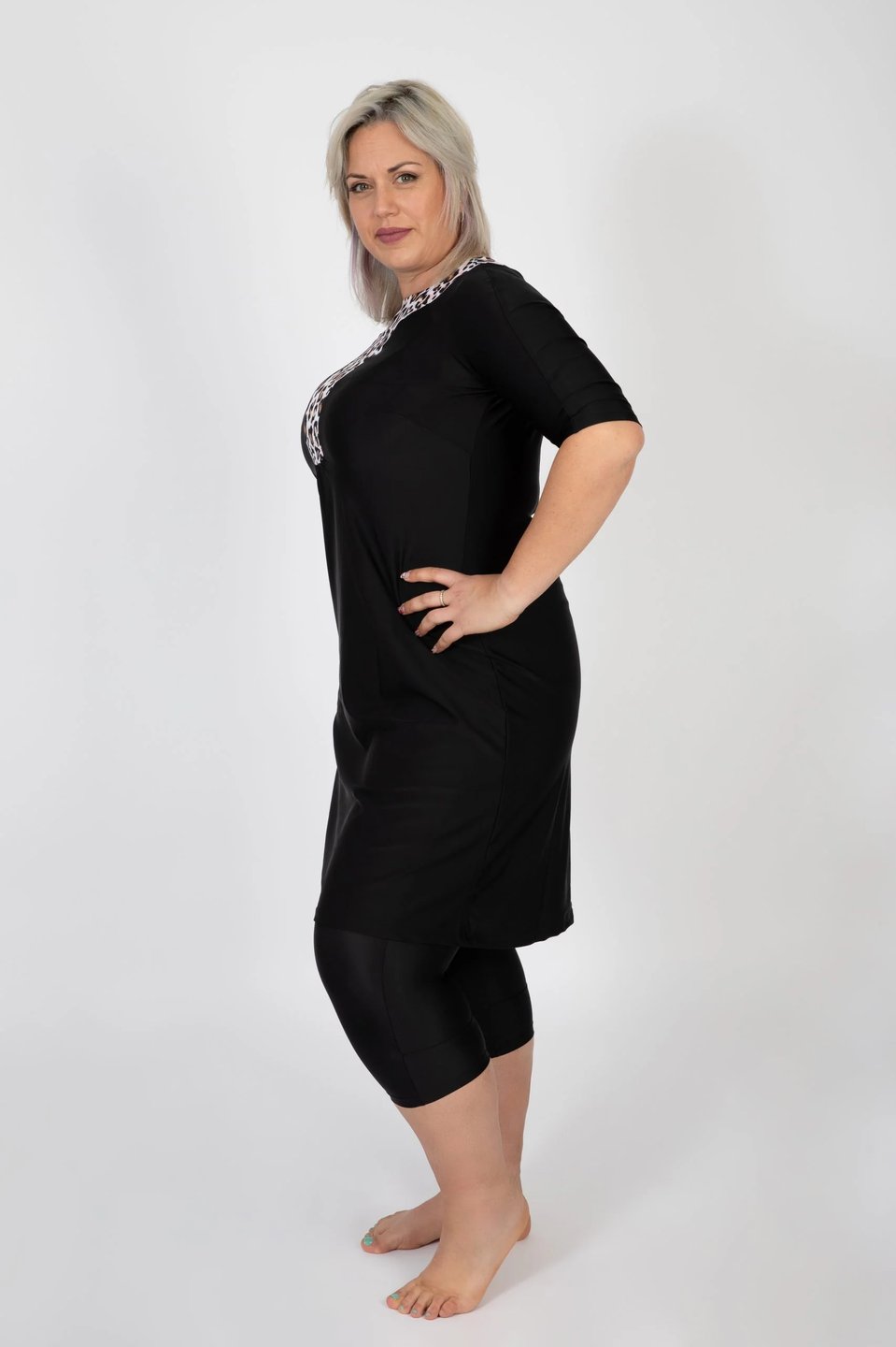 אתני שחור עם מנומר ורוד - Thumbnail 6